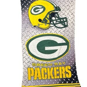NFL Green Bay Packers 2014‎ Beach Towel Helmet Logo Diamond Plate